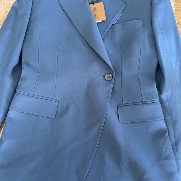 Burberry Claudete Tailored Blazer Jacket Muted Navy US8/ EU42 RT$2350 - Picture 2 of 13